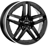 Alu kola CMS C29-AERO, 18x8.5 5x112 ET44, černá lesklá + leštěný límec (zátěžová)