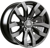 Alu kola CMS C22, 17x7.5 5x108 ET44, černá lesklá