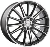 Alu kola CMS C23, 18x8 5x112 ET43, černá lesklá + leštění