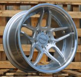 Alu kola Haxer SSA01, 19x8.5 5x120 ET35, stříbrná + leštěný límec