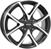 Alu kola MONACO WHEELS CL2, 17x7 4x100 ET40, černá lesklá + leštění