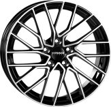 Alu kola MONACO WHEELS GP11, 18x8 5x112 ET35, černá lesklá + leštění