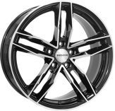 Alu kola MONACO WHEELS RR8M, 17x7.5 5x114.3 ET40, černá lesklá + leštění