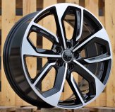 Alu kola Racing Line 3S5979, 19x8 5x112 ET49, černá + leštění