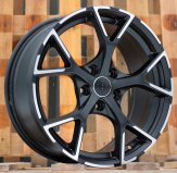 Alu kola Racing Line 3S5997, 18x8 5x112 ET39, Černá matná + leštění