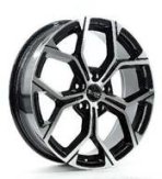 Alu kola Racing Line A056, 18x7.5 5x112 ET51, černá + leštění