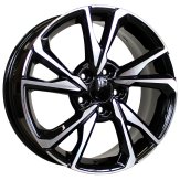 Alu kola Racing Line A5563, 18x8 5x114.3 ET50, černá + leštění