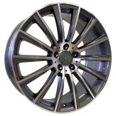 Alu kola Racing Line B1048, 18x8 5x112 ET45, šedivá + leštění