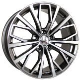 Alu kola Racing Line B1453, 20x9 5x112 ET39, šedivá + leštění