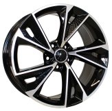 Alu kola Racing Line B1566, 20x8.5 5x112 ET35, černá + leštění