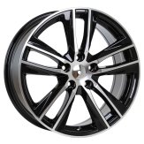 Alu kola Racing Line B5474, 18x7.5 5x112 ET46, černá + leštění