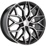 Alu kola Racing Line B5812, 17x7.5 5x114.3 ET40, černá + leštění