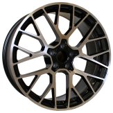 Alu kola Racing Line BK998, 20x9 5x112 ET26, černá + leštění