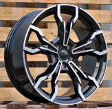 Alu kola Racing Line I5596, 18x8 5x120 ET43, černá + leštění