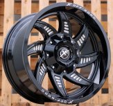 Alu kola Racing Line L1449, 20x10 5x127 ET-12, černá lesklá