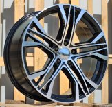 Alu kola Racing Line XE226, 19x8.5 5x112 ET35, černá + leštění