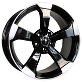 Alu kola Racing Line XE351, 19x8.5 5x112 ET40, černá + leštění