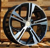 Alu kola Racing Line Y1206, 16x7 4x108 ET25, černá + leštění