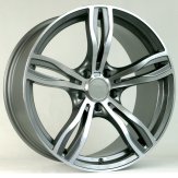 Alu kola Racing Line E492, 19x8.5 5x120 ET33, šedivá + leštění