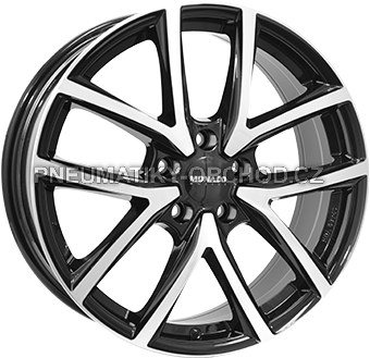 Alu kola MONACO WHEELS CL2, 16x6.5 5x100 ET40, černá lesklá + leštění