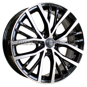 Alu kola Racing Line B1179, 17x6.5 5x100 ET40, černá + leštění