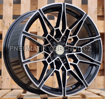 Alu kola Racing Line B1674, 19x9 5x112 ET40, černá + leštění