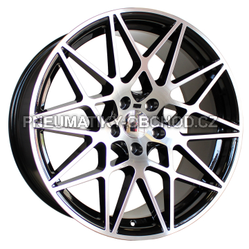 Alu kola Racing Line B5167, 19x9.5 5x120 ET40, černá + leštění (zátěžová)