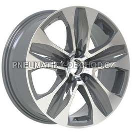 Alu kola Racing Line D2054, 18x8 5x114.3 ET35, černá + leštění