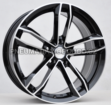 Alu kola Racing Line D5276, 18x8 5x100 ET40, černá + leštění