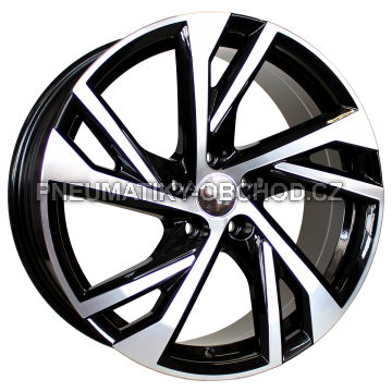 Alu kola Racing Line FE183, 18x8 5x108 ET45, černá + leštění