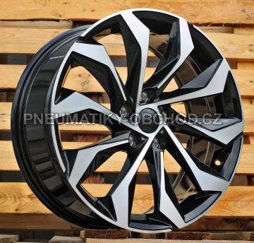 Alu kola Racing Line I1139, 18x7.5 5x112 ET40, černá + leštění