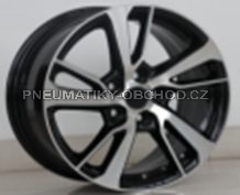 Alu kola Racing Line I5300, 17x7 5x114.3 ET35, černá + leštění