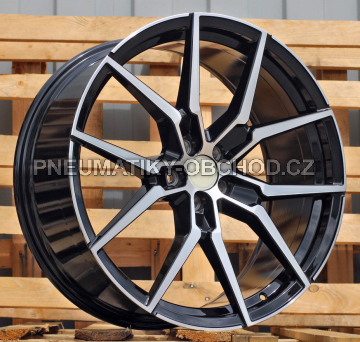 Alu kola Racing Line I5628, 21x9 5x108 ET38.5, černá + leštění (zátěžová)