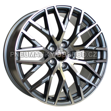 Alu kola Racing Line XFE30, 19x8.5 5x112 ET39, šedivá + leštění