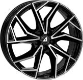 Alu kola ALUTEC ADX.02, 18x7.5 4x108 ET18, černá lesklá + leštění