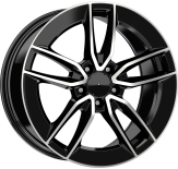 Alu kola Arceo DY388, 18x8 5x112 ET43, černá + leštění