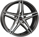 Alu kola BORBET XRT, 18x8 5x120 ET30, šedivá + leštění