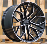 Alu kola Haxer HX015F, 19x9.5 5x112 ET20, černá + leštění