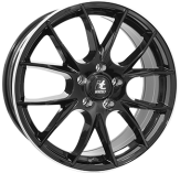 Alu kola IT WHEELS 2 KIRA, 16x6.5 4x100 ET40, černá lesklá + leštěný límec