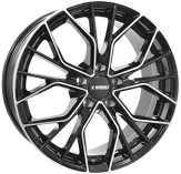 Alu kola IT WHEELS TIARA, 20x8.5 5x108 ET45, černá lesklá + leštění (zátěžová)