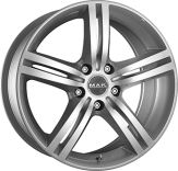 Alu kola MAK VELOCE ITALIA, 17x7 5x114.3 ET55, stříbrná