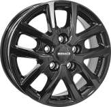 Alu kola MONACO WHEELS CL2T, 16x6.5 5x120 ET52, černá lesklá (zátěžová)