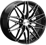 Alu kola MONACO WHEELS FF4, 18x8 5x108 ET45, černá lesklá + leštění