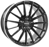 Alu kola MONACO WHEELS GP14, 21x9 5x112 ET35, černá lesklá + leštěný límec (zátěžová)