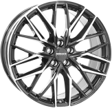 Alu kola MONACO WHEELS GPX, 18x8 5x108 ET52, černá lesklá + leštění (zátěžová)