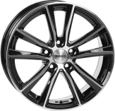 Alu kola MONACO WHEELS MC6, 17x7.5 5x112 ET45, černá lesklá + leštění