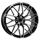 Alu kola Racing Line 3S1067, 21x10 5x130 ET50, černá + leštění