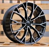 Alu kola Racing Line 3S1279, 18x7.5 5x112 ET51, černá + leštění