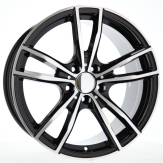 Alu kola Racing Line A5588, 19x8 5x120 ET36, černá + leštění