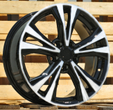 Alu kola Racing Line A5832, 17x7 5x114.3 ET40, černá + leštění